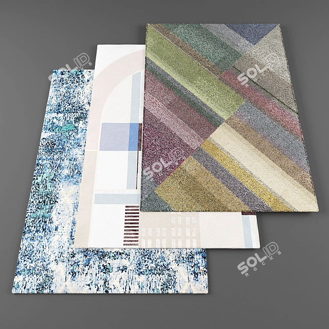 High Resolution Rug Collection 3D model image 1