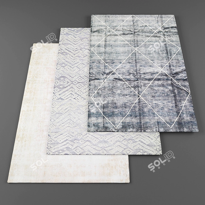 High-Resolution Carpets Bundle 3D model image 1