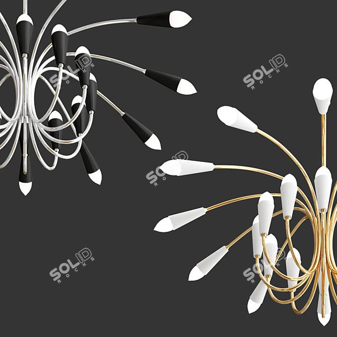 Modern Delightfull Aretha Suspension 3D model image 2