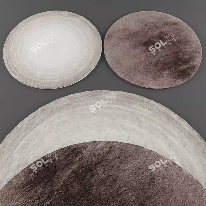 Round Rugs Collection 3D model image 1