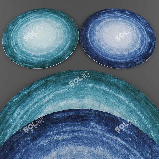 Round Rugs Collection 3D model image 3