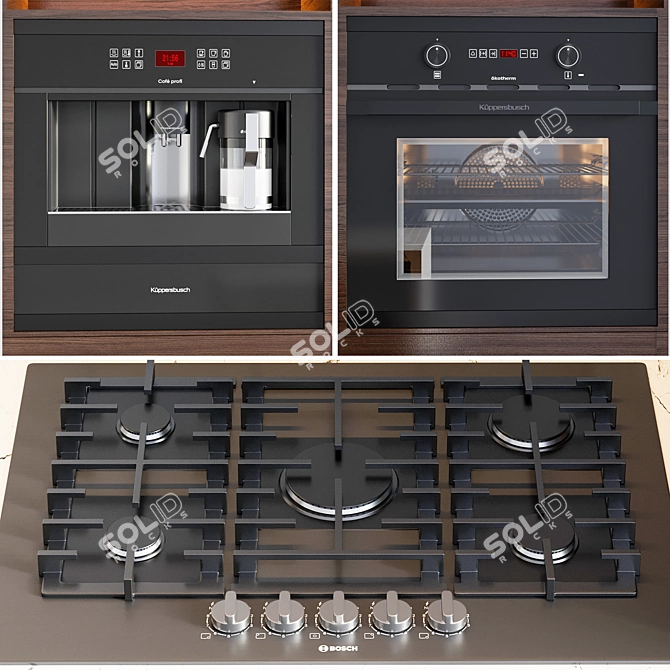 Modern Kitchen Set - V-Ray & Corona Compatible 3D model image 4