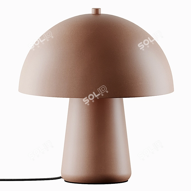 Elegant Clay Table Lamp 3D model image 2