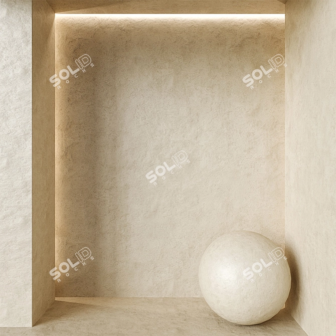 Decorative Plaster Texture Kit 3D model image 1