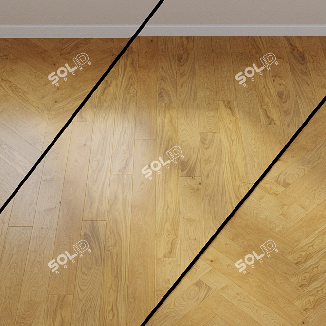 HARO PARQUET 4000 - Oak Markant Plank 3D model image 1