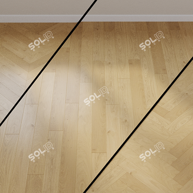 HARO PARQUET 4000 1-Strip Oak 3D model image 1