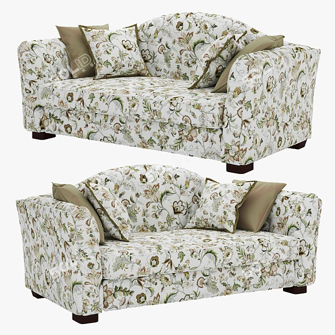 Simpatico Luxury Sofa 3D model image 1