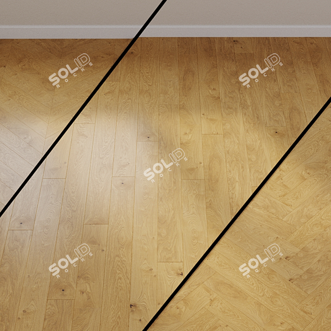 HARO Parquet 4000 Oak Markant 1-Strip Plank 3D model image 1