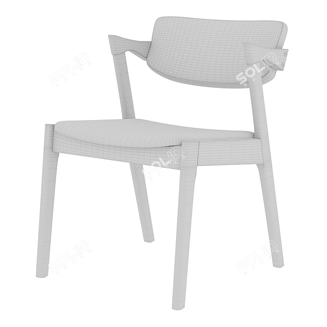 Kai Deephouse Chair: Sophisticated Style, Comfort, and Durability 3D model image 3