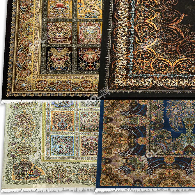 Luxury Persian Carpet Collection 3D model image 3