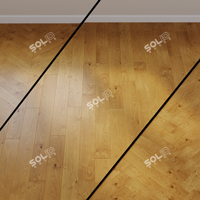 HARO PARQUET 4000 Oak Plaza 3D model image 1