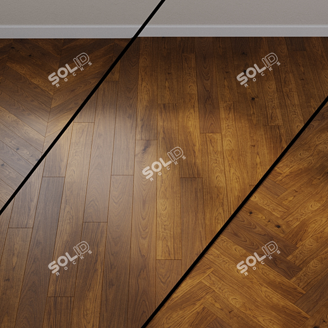 HARO PARQUET 4000 Plaza Amber Oak 3D model image 1