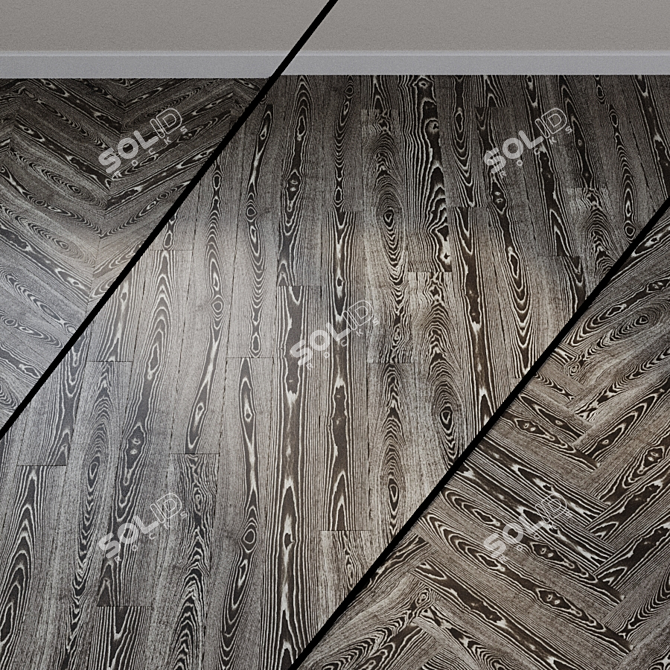 Fancy Ash Parquet Board 3D model image 1