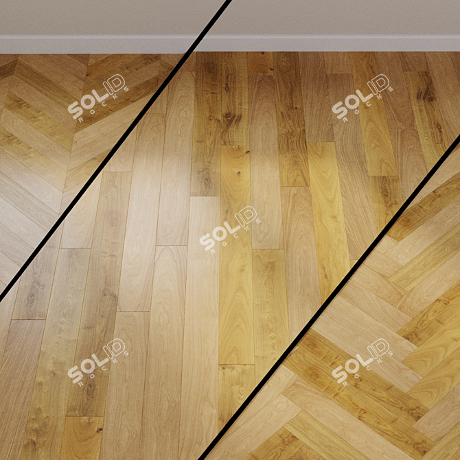 HARO PARQUET Maxim Oak Plank 3D model image 1