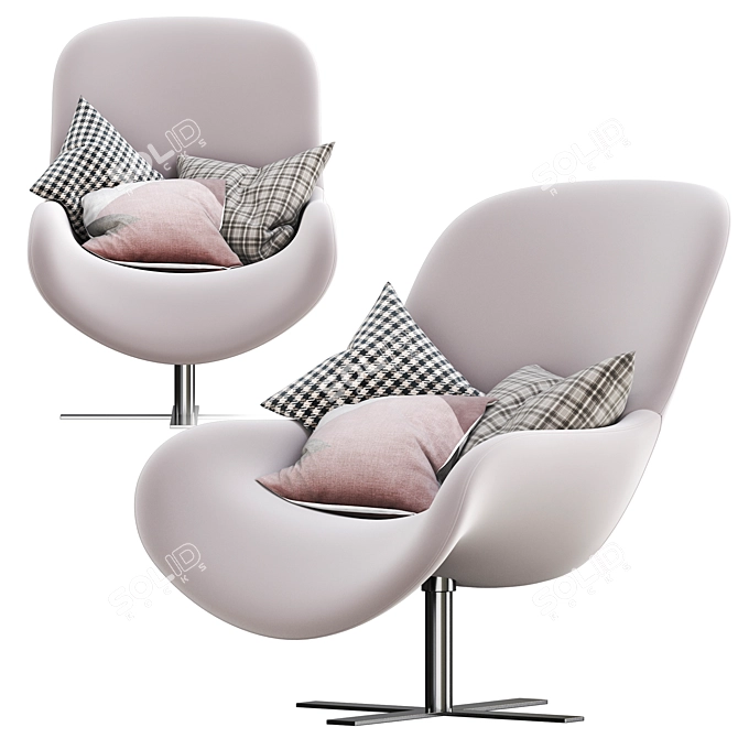 2014 B&B Italia Mart Armchair 3D model image 2