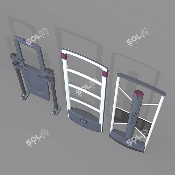 Acoustic-Magnetic Security Antennas 3D model image 2