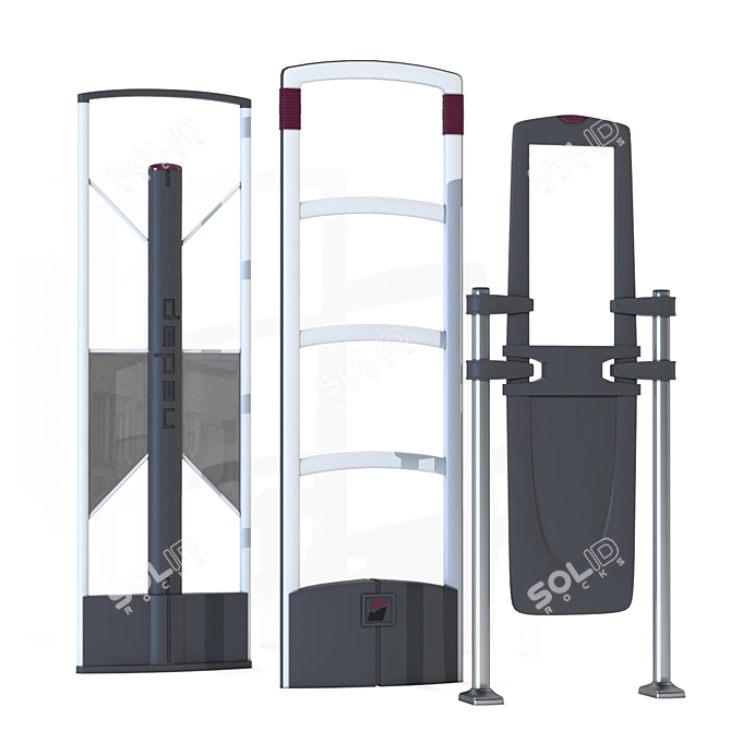 Acoustic-Magnetic Security Antennas 3D model image 4