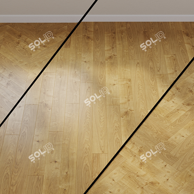 HARO PARQUET 6000: Oak 1-Strip XL 4V - Brushed Beauty 3D model image 1