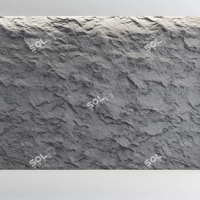 Premium Stone Wall Textures 3D model image 1