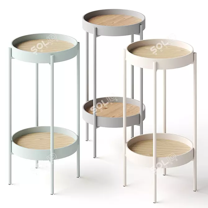 Modern Jax Side Table: Sleek Design 3D model image 1