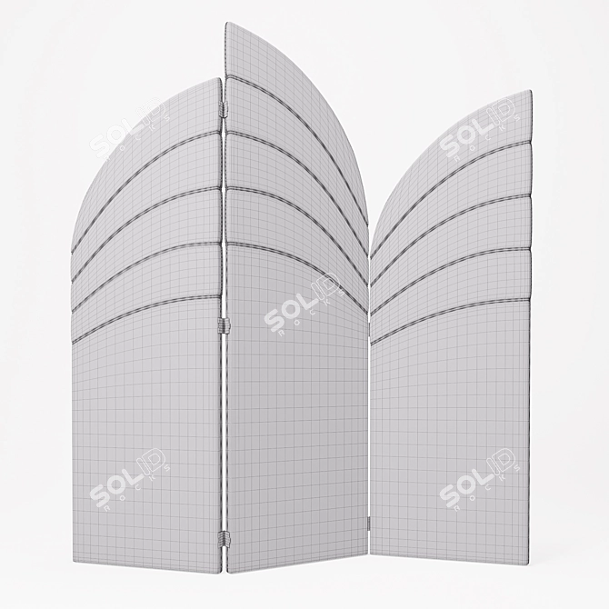 Luxury Lavinia Folding Screen by Domkapa 3D model image 1
