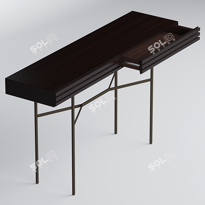 Harri Floating Console: Minimalist Design 3D model image 2