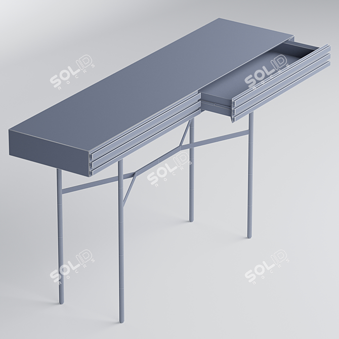 Harri Floating Console: Minimalist Design 3D model image 3