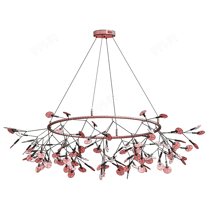 Elegant Ariana Chandelier - Illuminating Beauty 3D model image 2