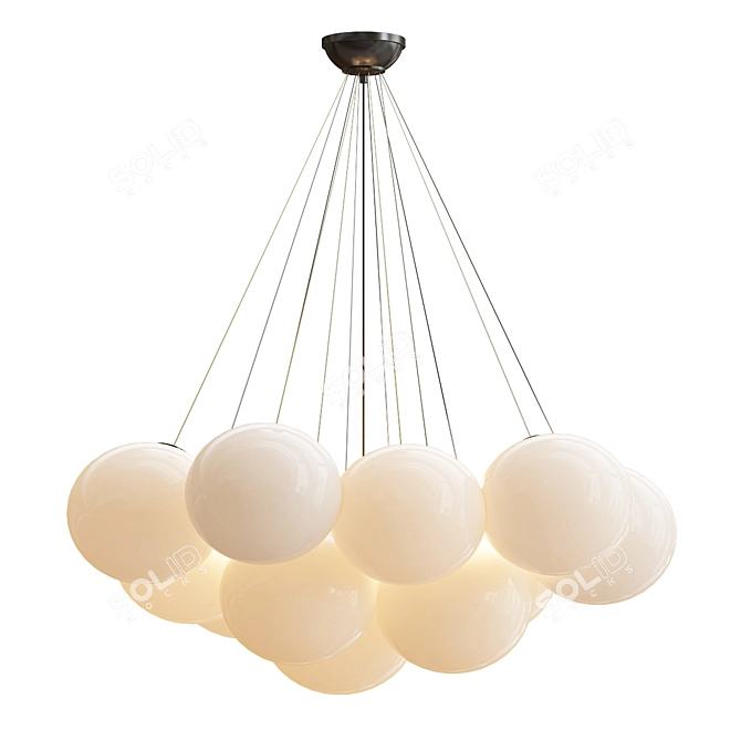 Elegant Anna Chandelier: Timeless Beauty 3D model image 2