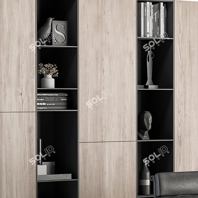 Executive Office Furniture Set 3D model image 3