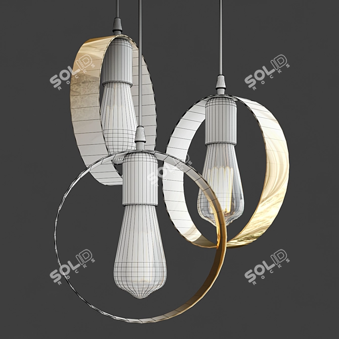 Nordic Light Pendant Lamp 3D model image 4