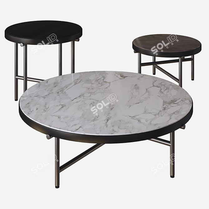 Elegant Torii Tables: Minotti's 3D Masterpiece 3D model image 2