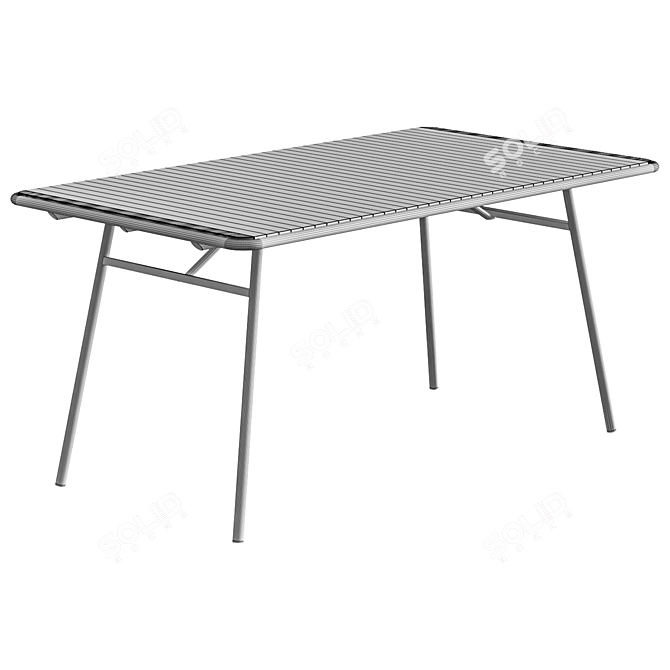 Minimalist Robyn Dining Table - 90x160cm 3D model image 2