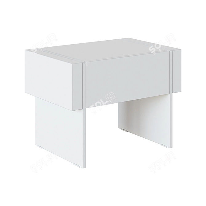 Modern CP1803-H-NOGAL Bedside Table 3D model image 2