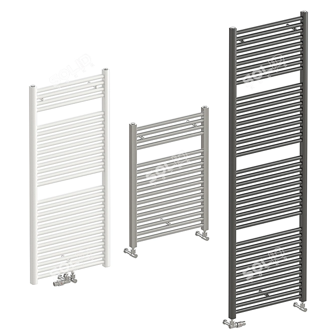 Zehnder Toga Towel Radiators 3D model image 2