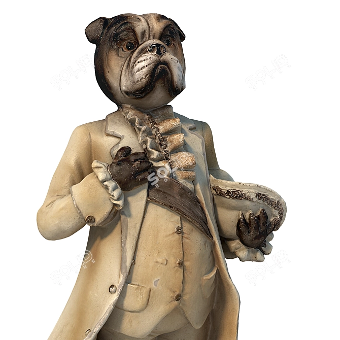 British Dog Sculpture | 3D Model 3D model image 3