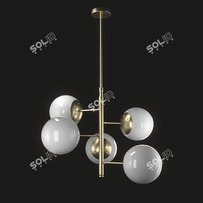 Modern Dar Lighting Bombazine Pendant 3D model image 2