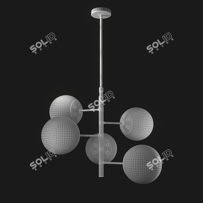 Modern Dar Lighting Bombazine Pendant 3D model image 3