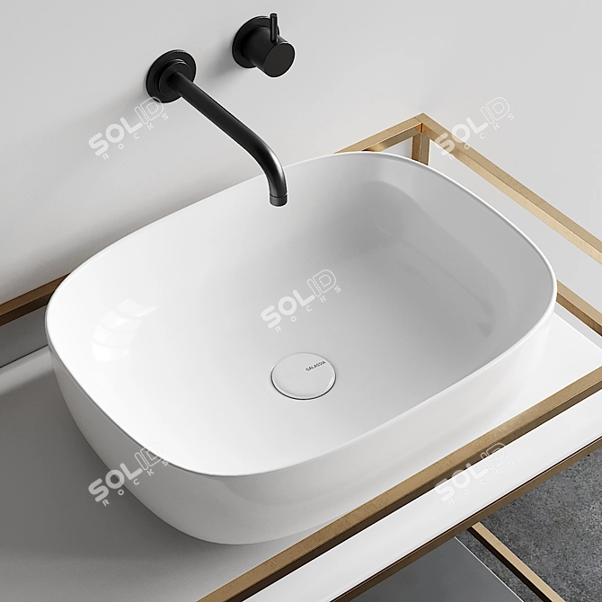 Dream Countertop Ceramic Washbasin 3D model image 2