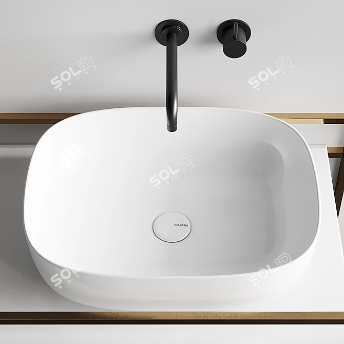 Dream Countertop Ceramic Washbasin 3D model image 3