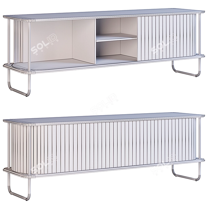 Modern Loop Sideboard | Sleek and Stylish Storage Solution 3D model image 2