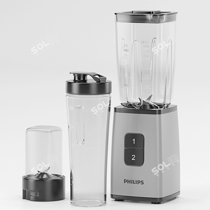 BlendChop Mini: Multi-Function Blender 3D model image 4