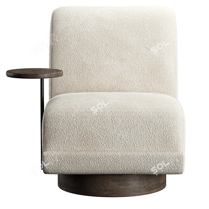 Bronwyn Swivel Chair: Modern Elegance, Perfect Swivel 3D model image 9