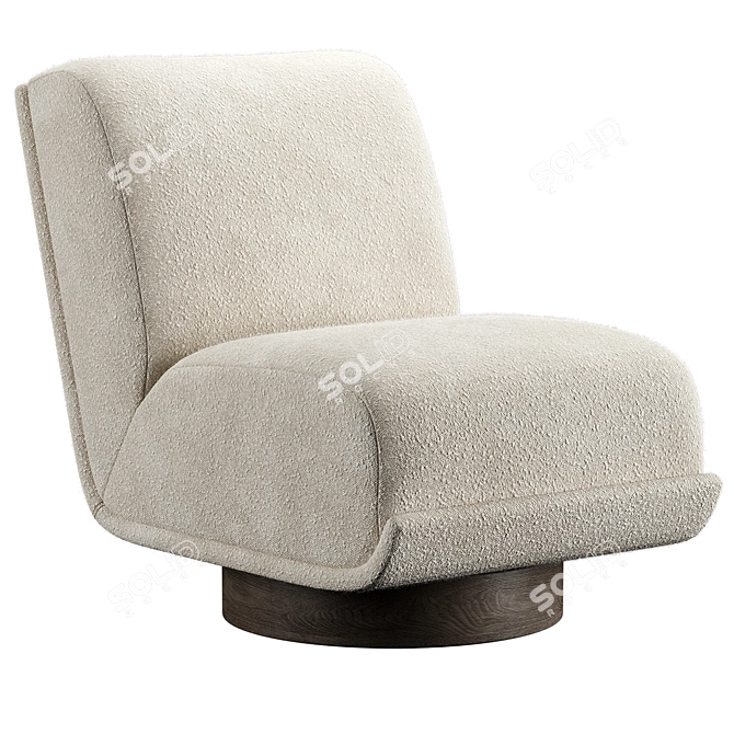 Bronwyn Swivel Chair: Modern Elegance, Perfect Swivel 3D model image 10