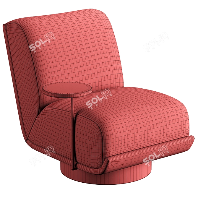Bronwyn Swivel Chair: Modern Elegance, Perfect Swivel 3D model image 12