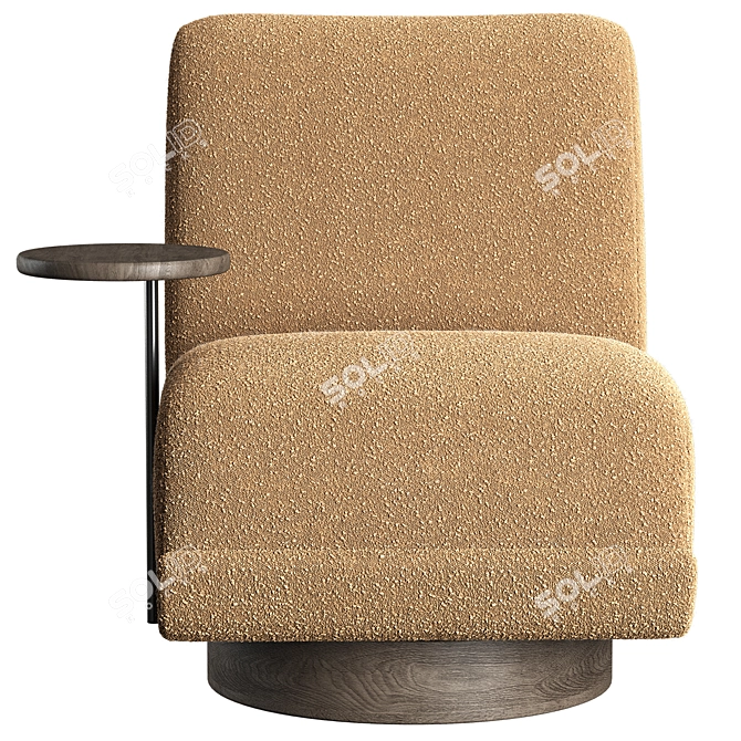 Bronwyn Swivel Chair: Modern Elegance, Perfect Swivel 3D model image 14