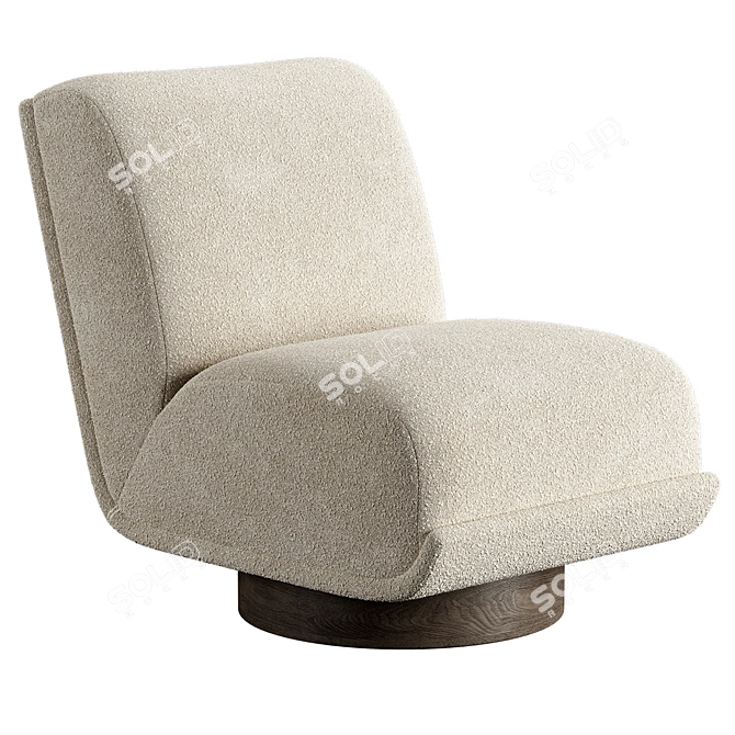 Bronwyn Swivel Chair: Modern Elegance, Perfect Swivel 3D model image 15