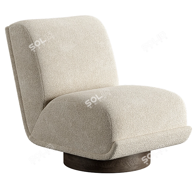 Bronwyn Swivel Chair: Modern Elegance, Perfect Swivel 3D model image 25