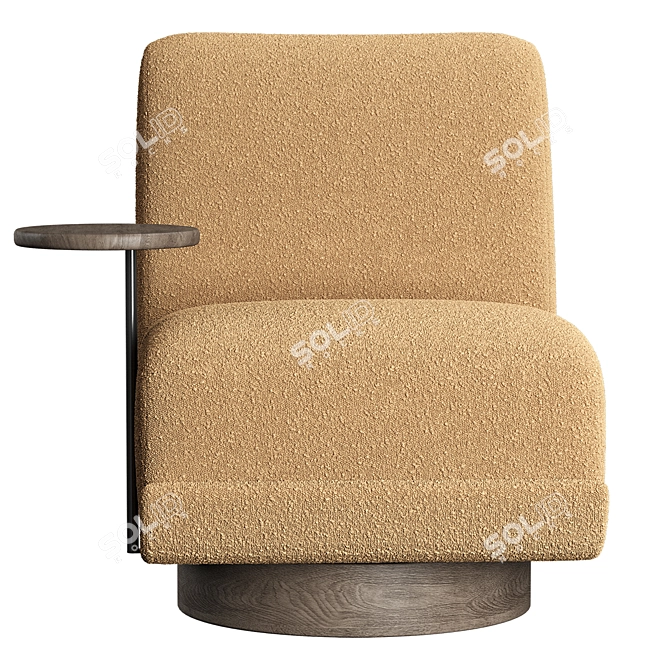 Bronwyn Swivel Chair: Modern Elegance, Perfect Swivel 3D model image 4