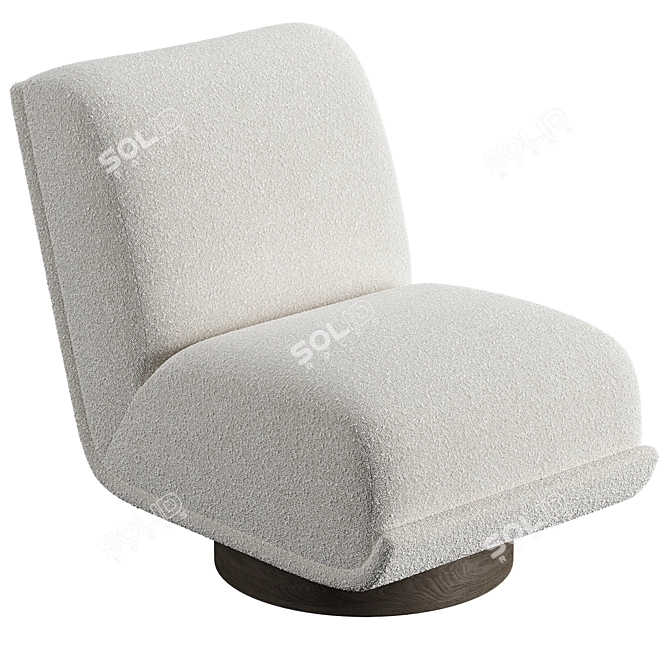 Bronwyn Swivel Chair: Modern Elegance, Perfect Swivel 3D model image 5
